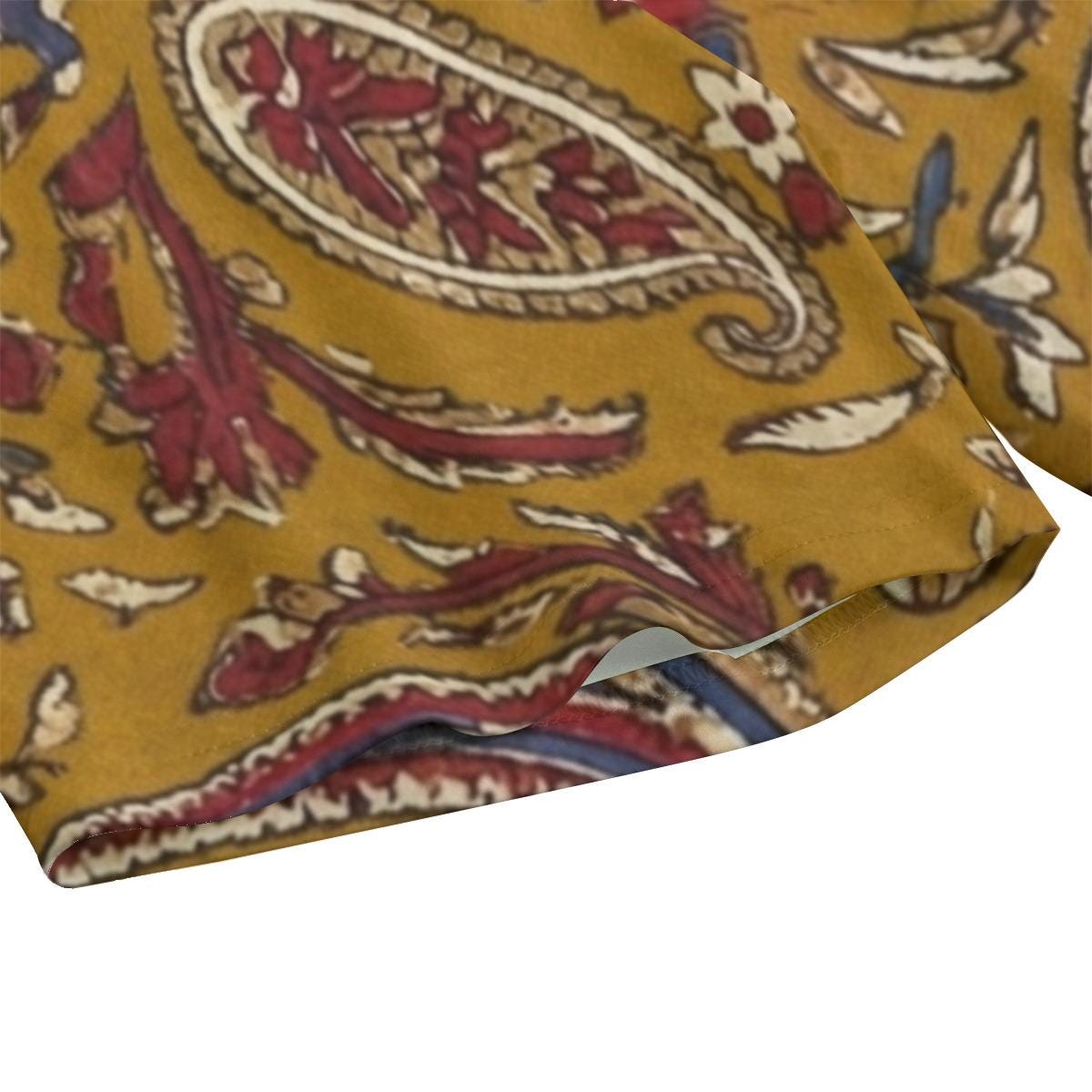 Boho Paisley Yoga Set | High Waist Shorts & Crop Top