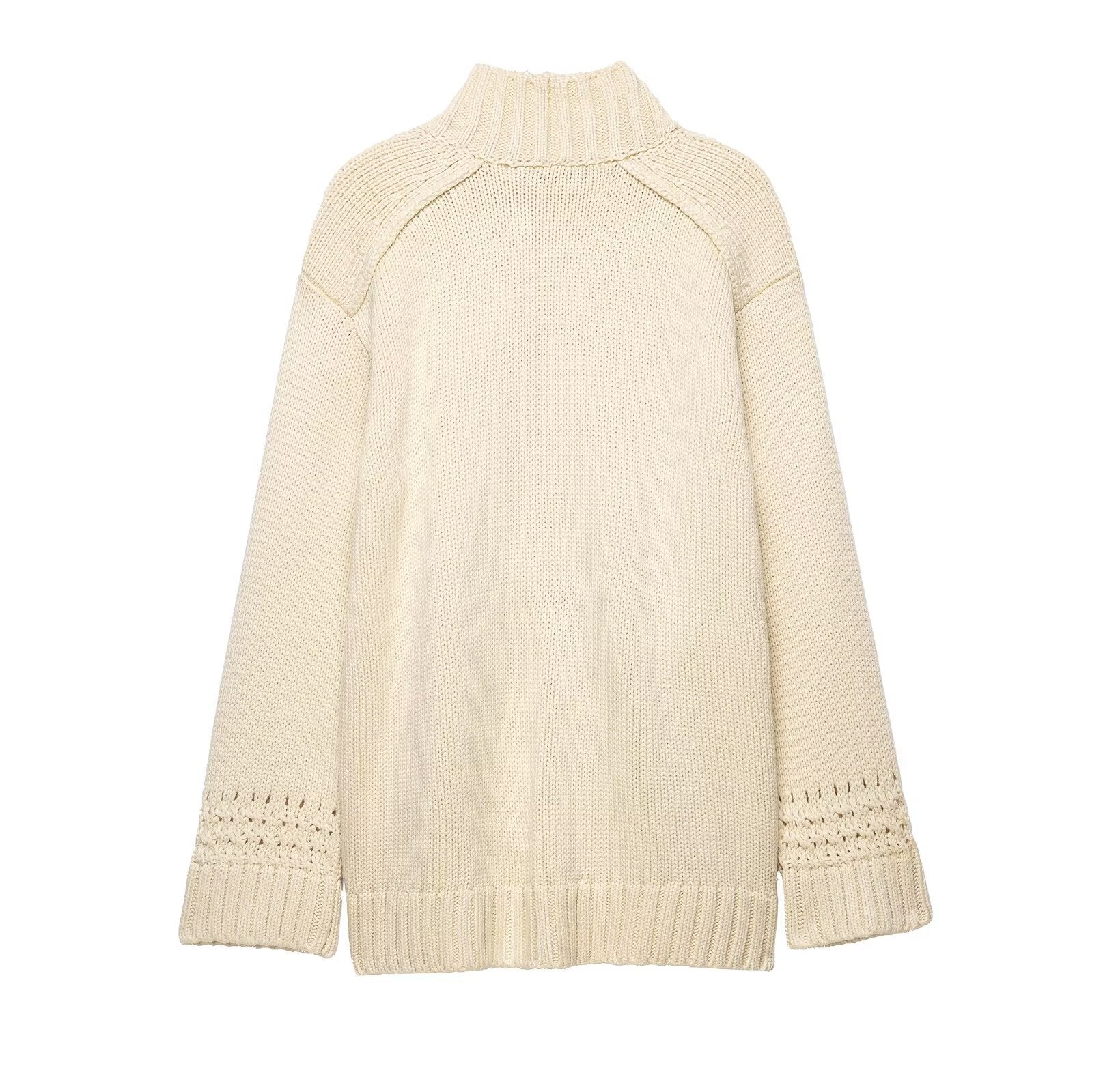 Apricot long-sleeve kimono-style cardigan for women