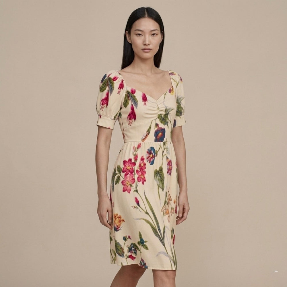 Boho Floral Sweetheart Midi Dress | Romantic Summer Sundress