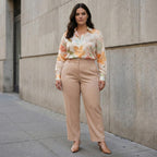 Watercolor Floral Button-Down Blouse | Soft Artistic Spring Top