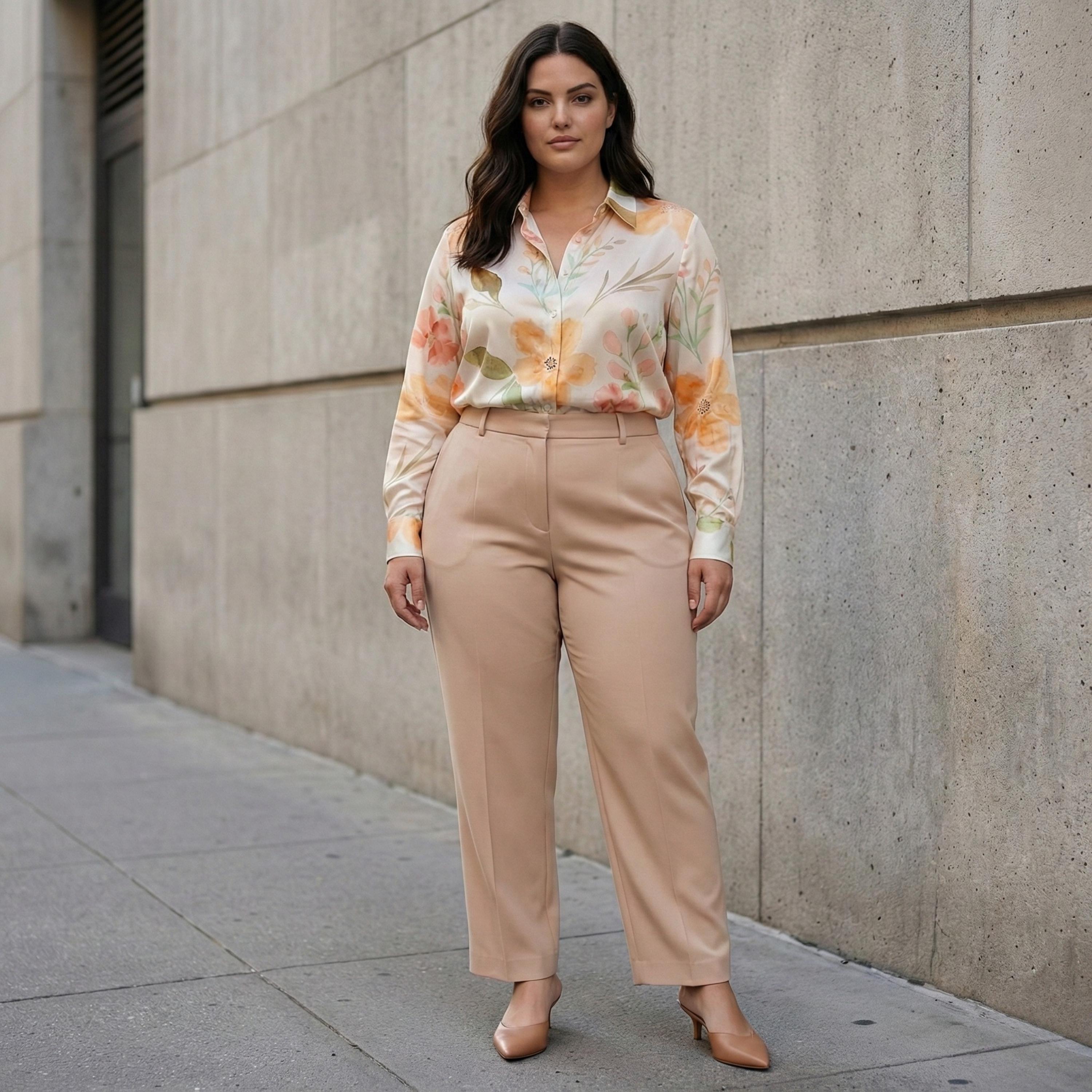 Watercolor Floral Button-Down Blouse | Soft Artistic Spring Top