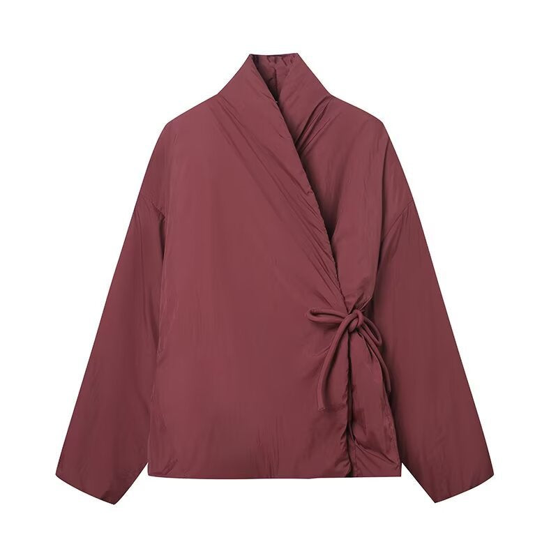 Women's solid-color oversized kimono layering jacket