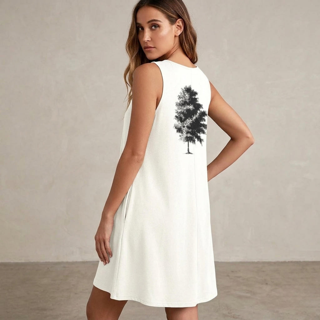 Relaxed A-Line Pocket Mini Dress | Flowy Summer Vacation Dress