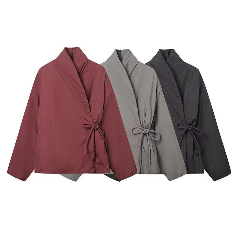 Women's belted kimono jacket available in three colors