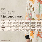Watercolor Floral Hoodie Dress | Long Sleeve Casual Sweatshirt Dress