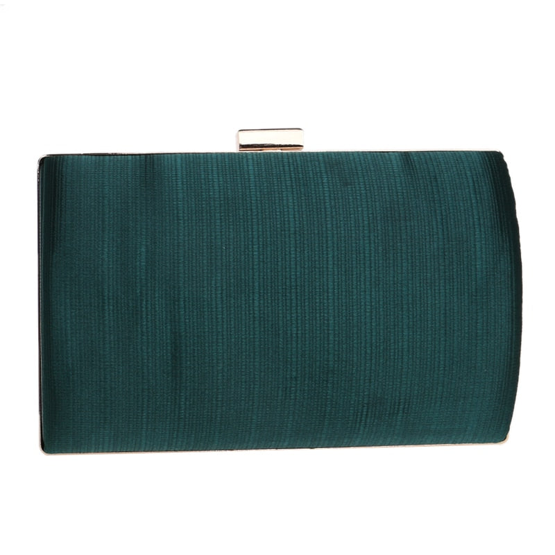 Women's mini tassel chain evening clutch in green, gold, black or silver