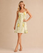 Lemon Blossom Cami Dress | Mediterranean Resort Sundress