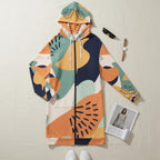 Abstract Long Cardigan | Geometric Bohemian Kimono Coat