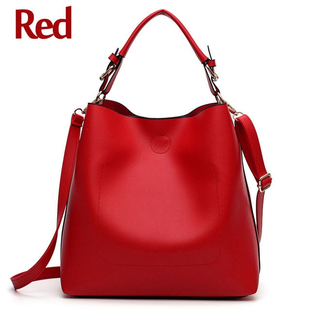 Women's large PU shoulder tote bag, approximately 31 × 14 × 29 cm