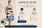 Custom A-Line Mini Dress | Personalized Print Summer Dress