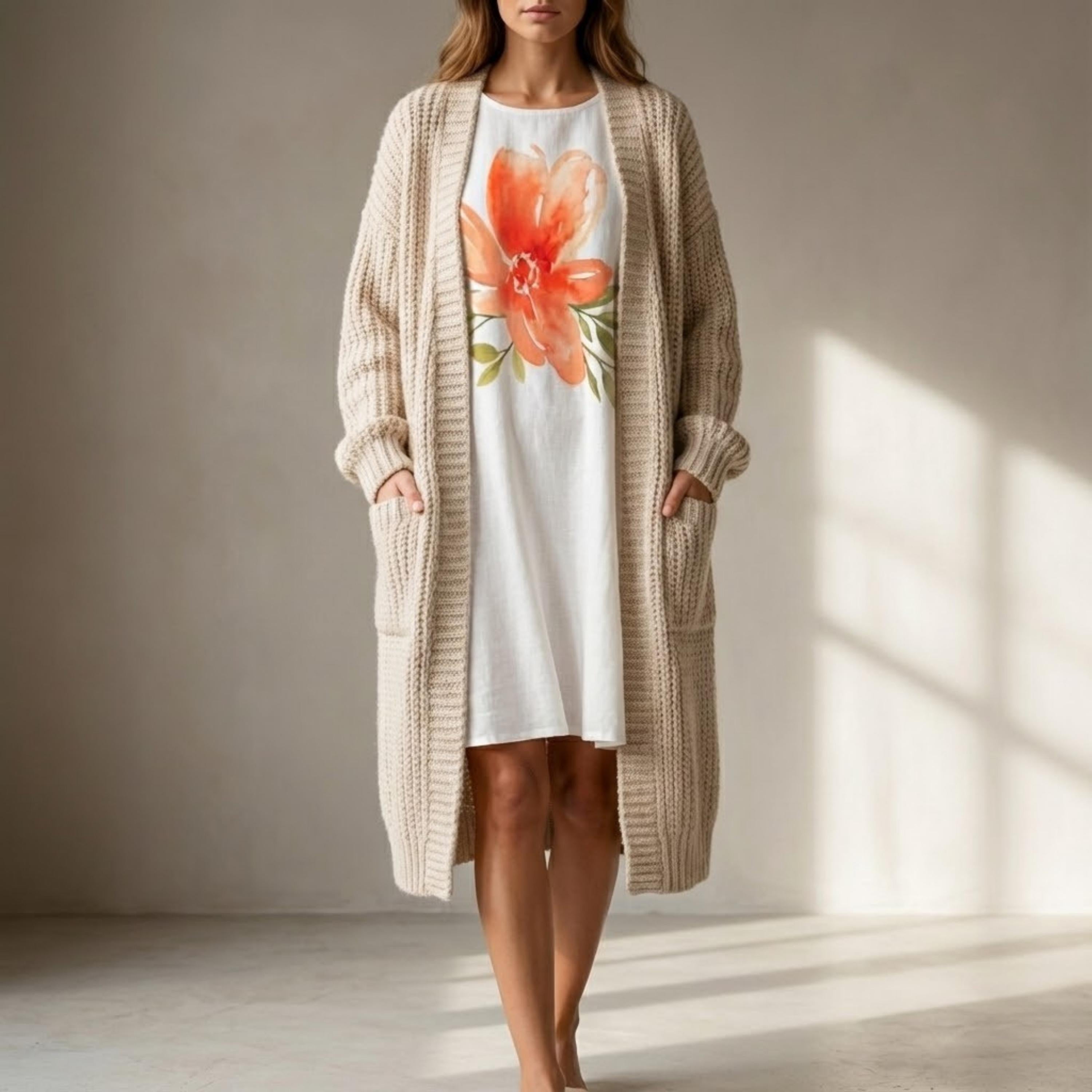 Floral A-Line Pocket Dress | Sleeveless Original Print Sundress