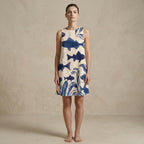 Indigo Fish A-Line Dress | Coastal Pocket Summer Dress