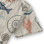 Men’s Coastal Fish Shirt | Mediterranean Matching Vacation Shirt