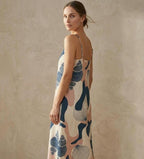 Coastal Shell Print Maxi Dress | Sleeveless Resort Vacation Dress