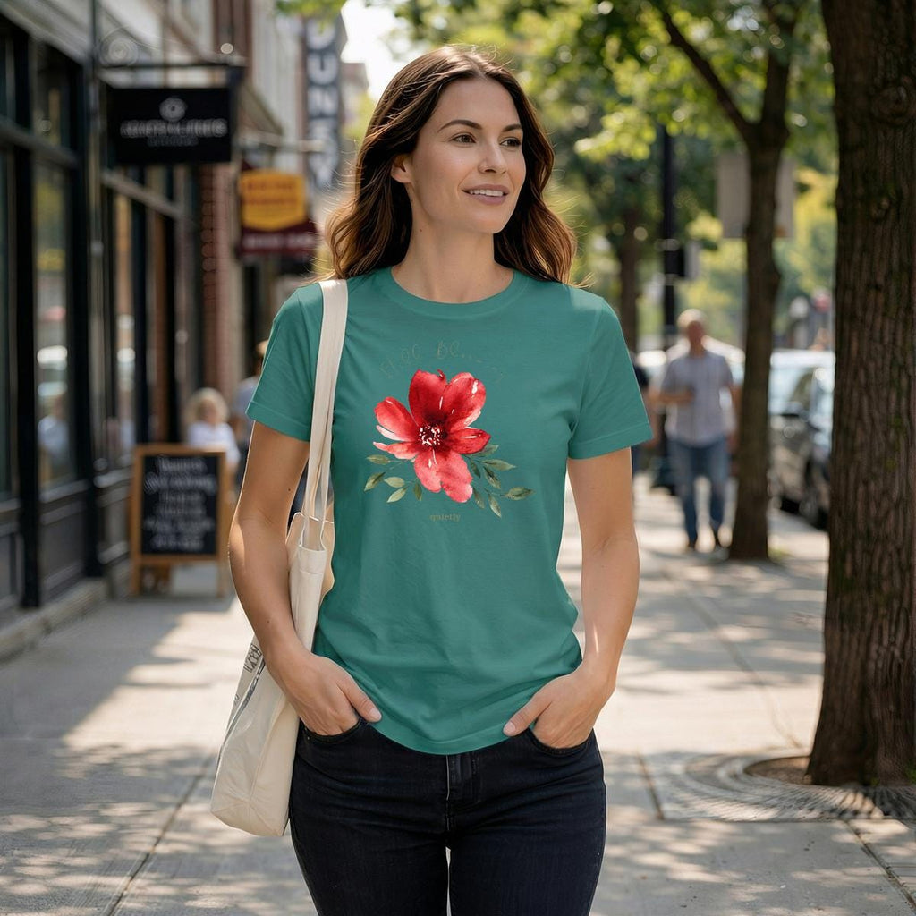Still Blooming Botanical T-Shirt | 100% Cotton Flower Graphic Tee