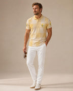 Men’s Lemon Print Polo Shirt | Mediterranean Coastal Resort Wear