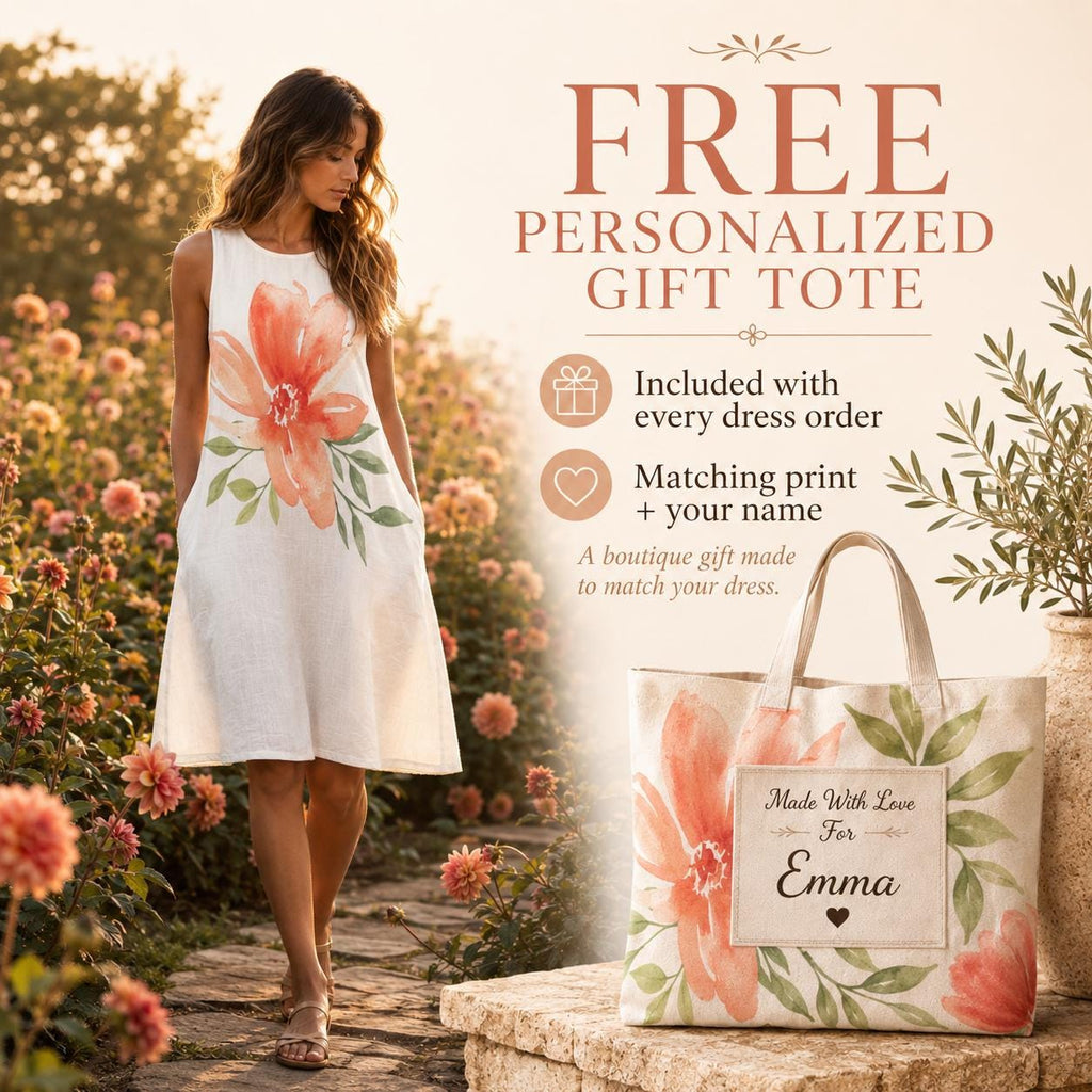 Floral A-Line Pocket Dress | Sleeveless Original Print Sundress
