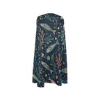 Midnight Mosaic A-Line Mini Dress with Pockets | Wearable Art