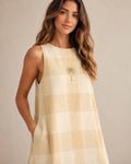 Gingham Mini Dress | Scandinavian Resort Pocket Sundress