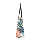 Floral Matching Tote Bag | PU Leather Summer Vacation Purse