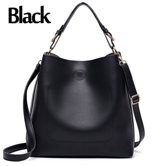 Women's large PU shoulder tote bag, approximately 31 × 14 × 29 cm
