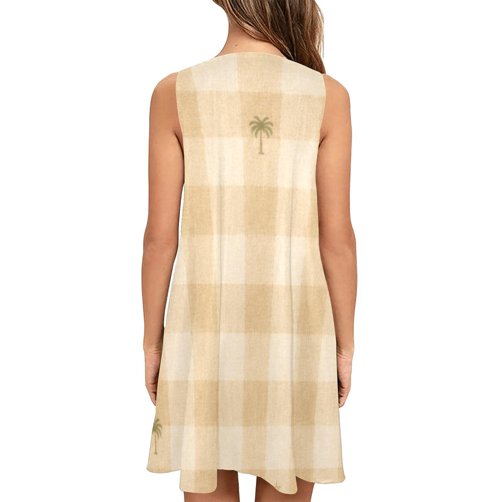 Gingham Mini Dress | Scandinavian Resort Pocket Sundress