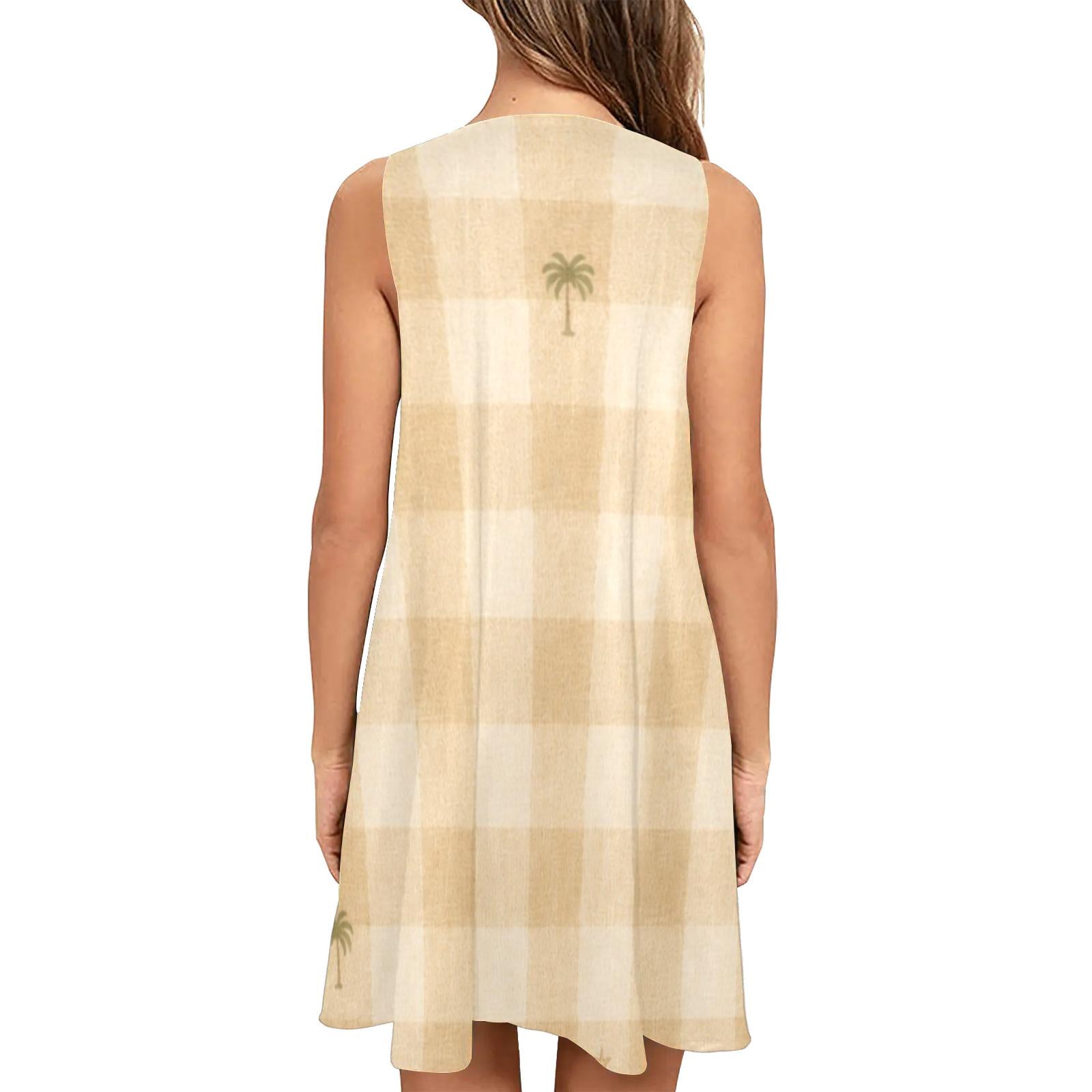 Gingham Mini Dress | Scandinavian Resort Pocket Sundress