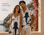 Men’s Whale Shark Cotton Resort Shirt | Coastal Ocean Button-Up