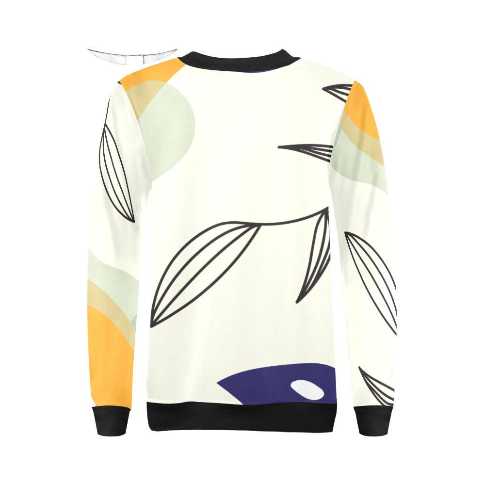 Abstract Leaf Sweatshirt | Minimalist Gallery Pullover