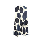Indigo Olive A-Line Dress | Botanical Art Pocket Midi Dress