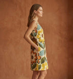 Retro Floral Mini Dress | Sleeveless Resort Vacation Dress