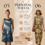 Custom A-Line Midi Dress | Design Your Own Personalized Dress