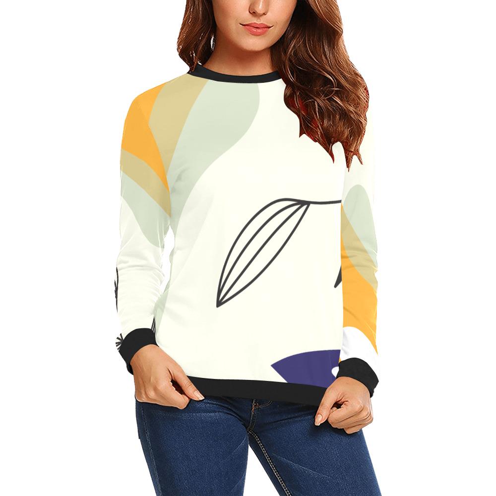 Abstract Leaf Sweatshirt | Minimalist Gallery Pullover
