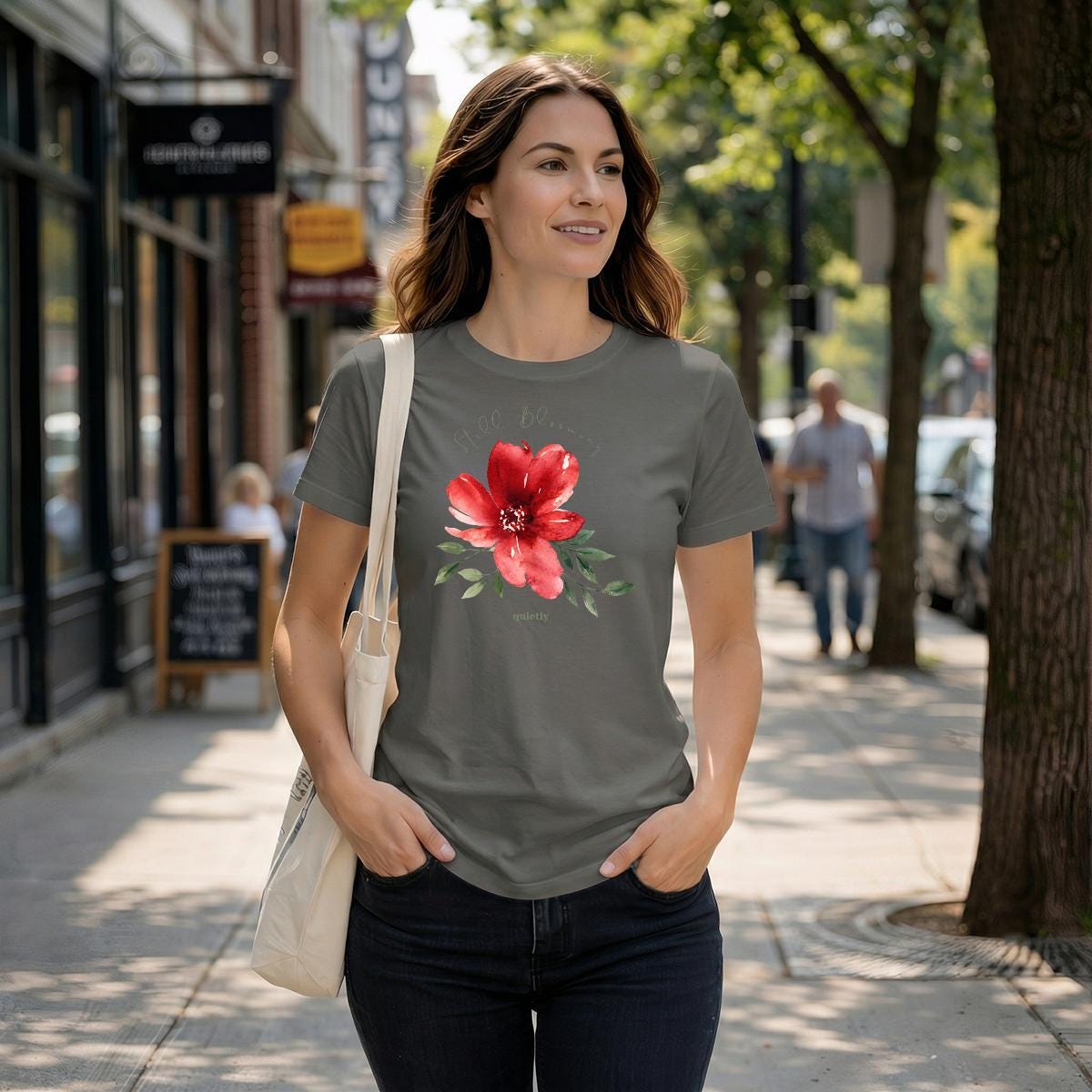 Still Blooming Botanical T-Shirt | 100% Cotton Flower Graphic Tee