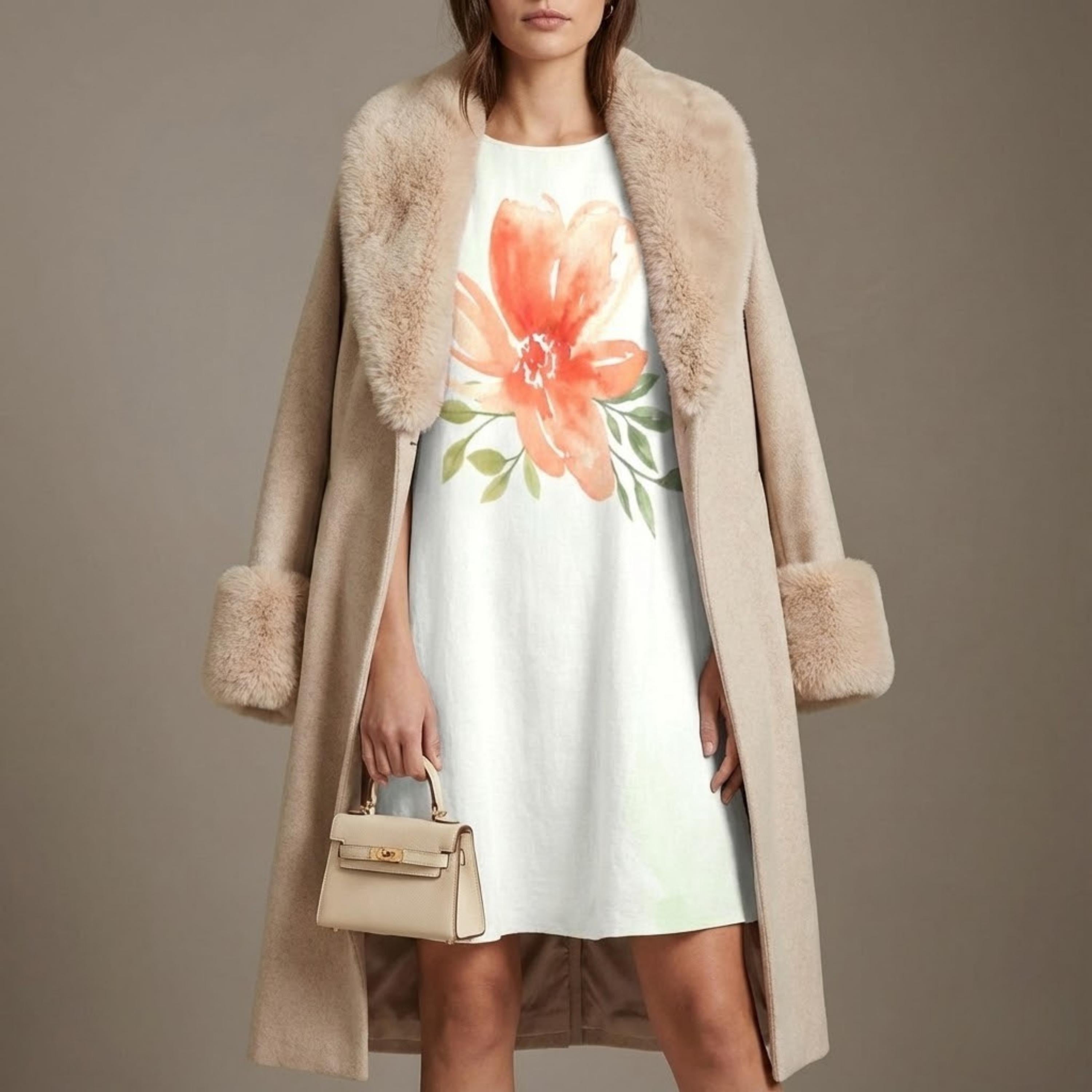 Floral A-Line Pocket Dress | Sleeveless Original Print Sundress