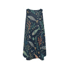Midnight Mosaic A-Line Mini Dress with Pockets | Wearable Art