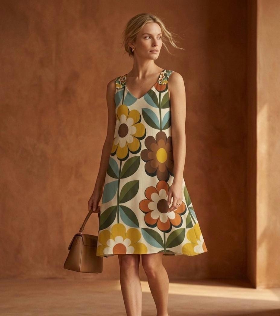 Retro Floral Mini Dress | Sleeveless Resort Vacation Dress