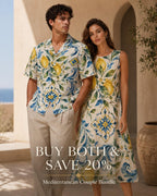Men’s Lemon Cotton Poplin Shirt | Amalfi Resort Button-Up