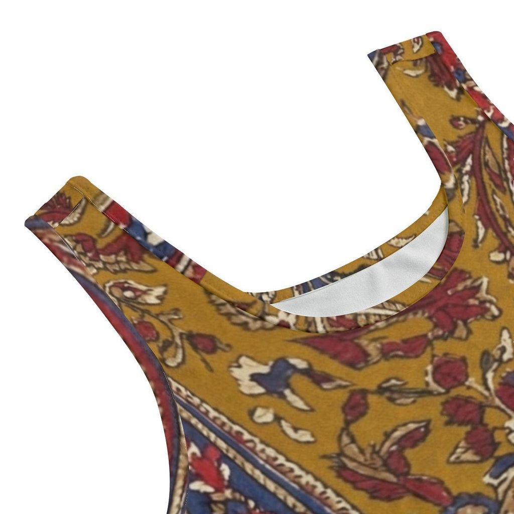 Boho Paisley Yoga Set | High Waist Shorts & Crop Top