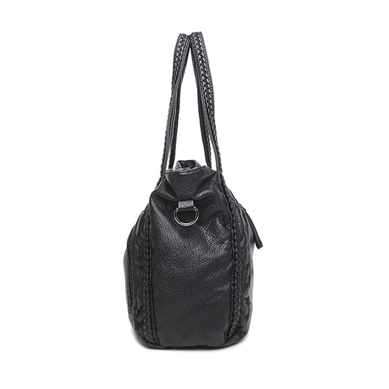 Women's large black hobo tote bag in 47cm or 52cm size