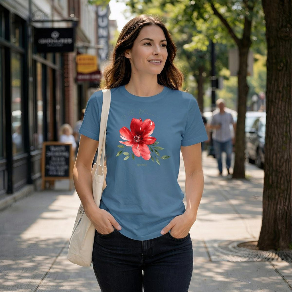 Still Blooming Botanical T-Shirt | 100% Cotton Flower Graphic Tee