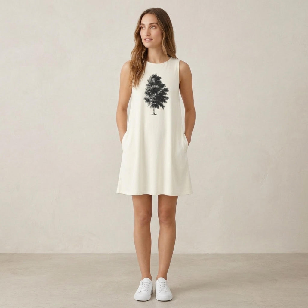 Relaxed A-Line Pocket Mini Dress | Flowy Summer Vacation Dress