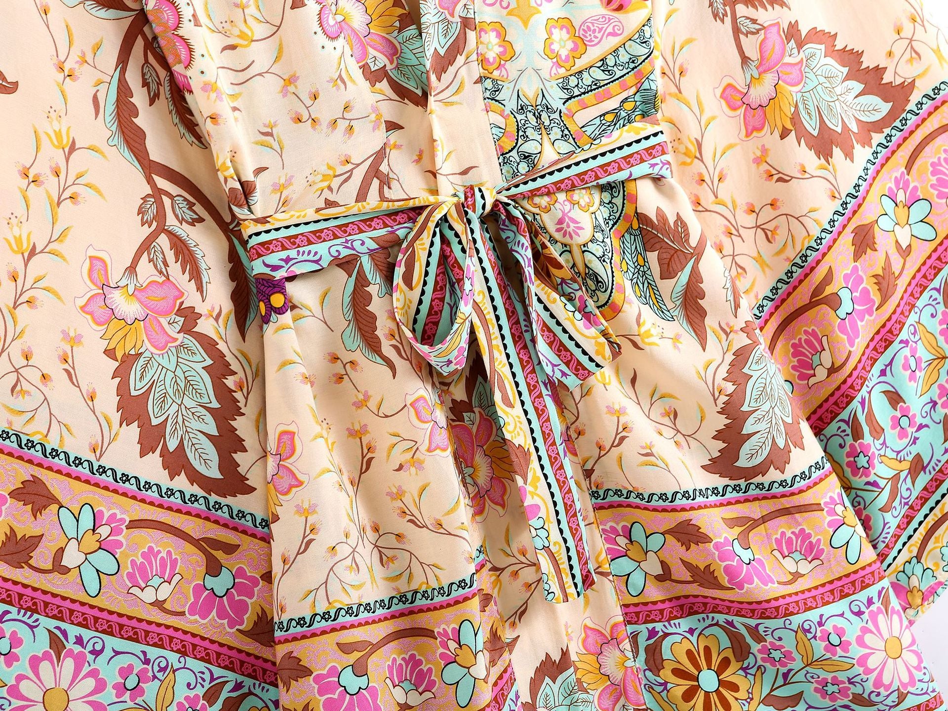 Cropped kimono jacket for beach and resort layering