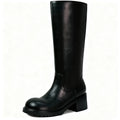 Women's low-heel western tall boots