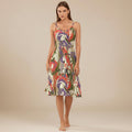 Abstract Swirl A-Line Dress | Colorful Gallery Resort Dress