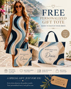 Retro Dress Wave A-Line Dress | Coastal Resort Pocket Mini Dress