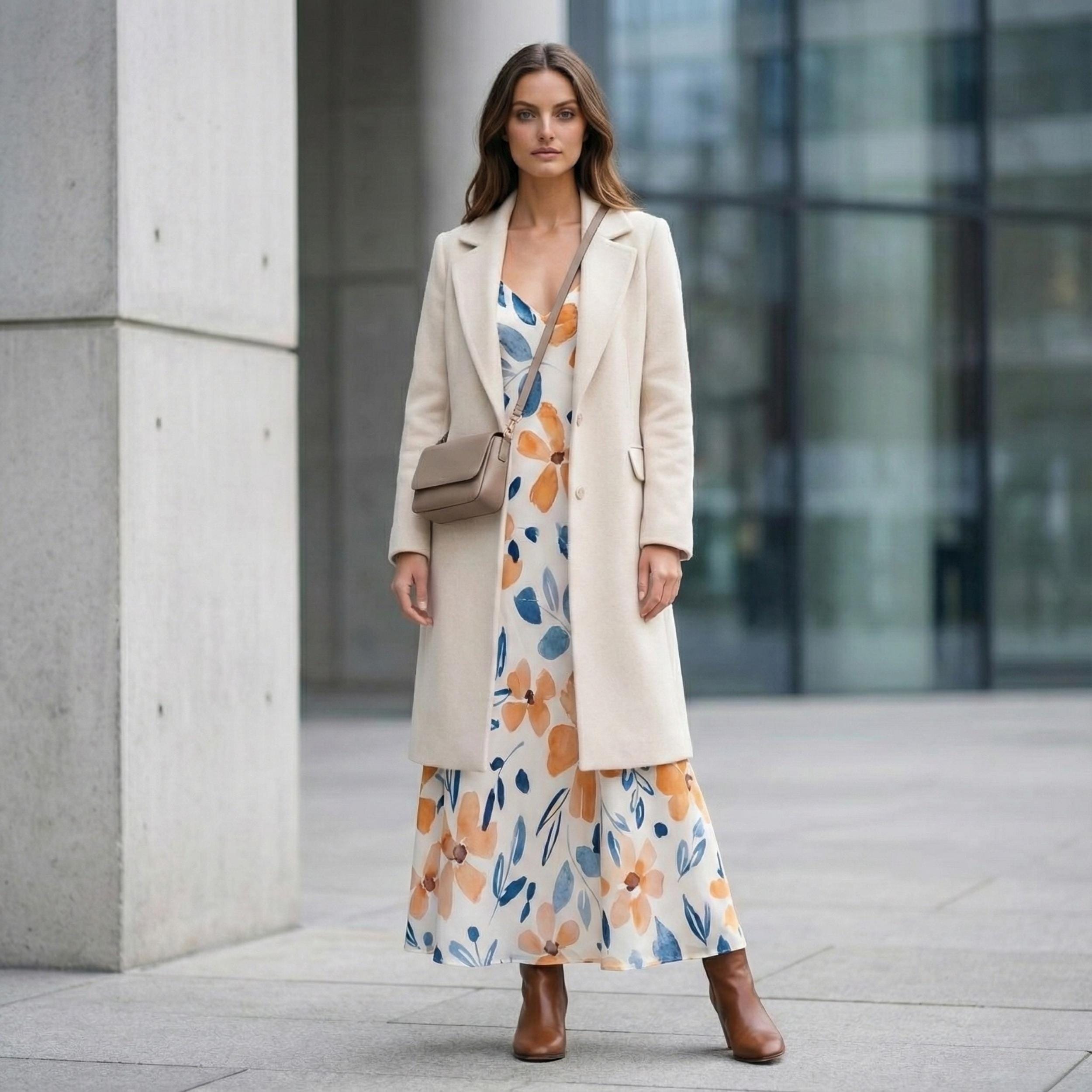 Boho Floral Maxi Sundress with Pockets | Sleeveless Vacation Dress