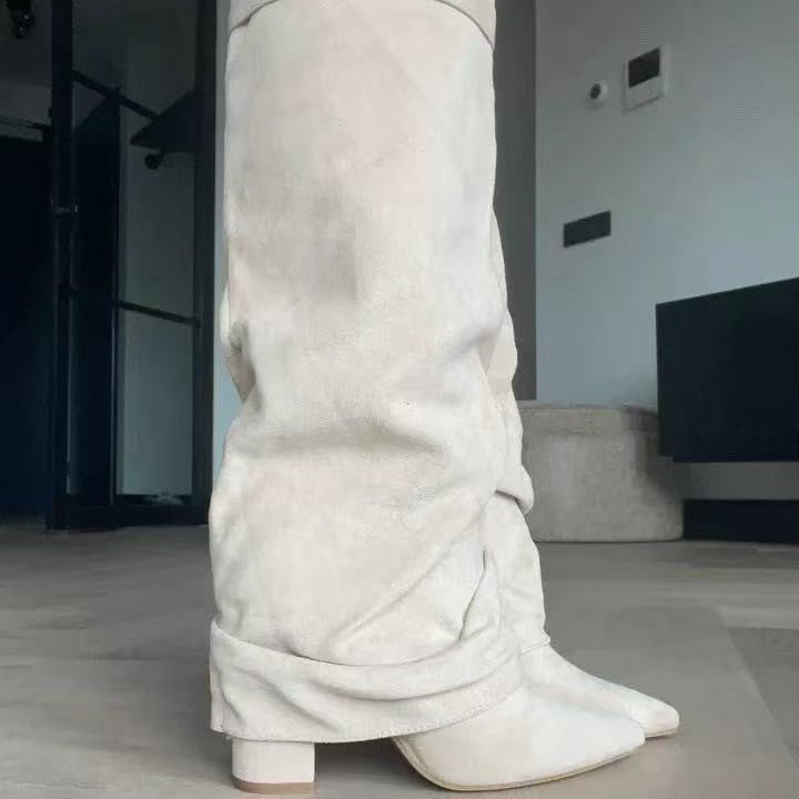 Buckle-detail side-zip boots product view