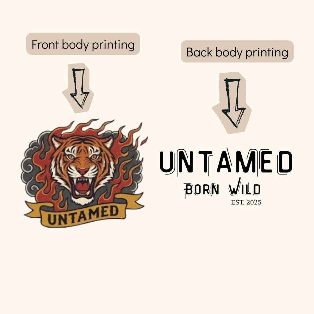 Born Wild Tiger Off-Shoulder Sweatshirt | Relaxed Graphic Top