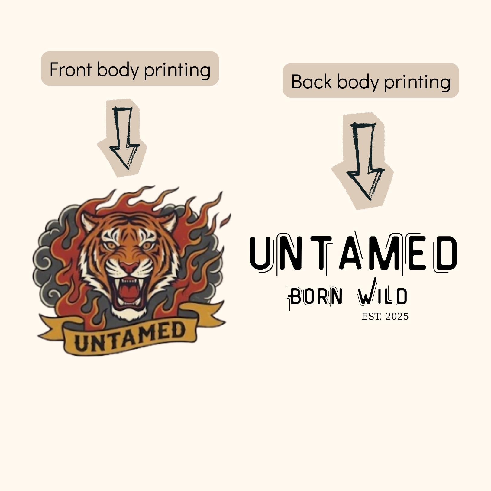 Born Wild Tiger Off-Shoulder Sweatshirt | Relaxed Graphic Top